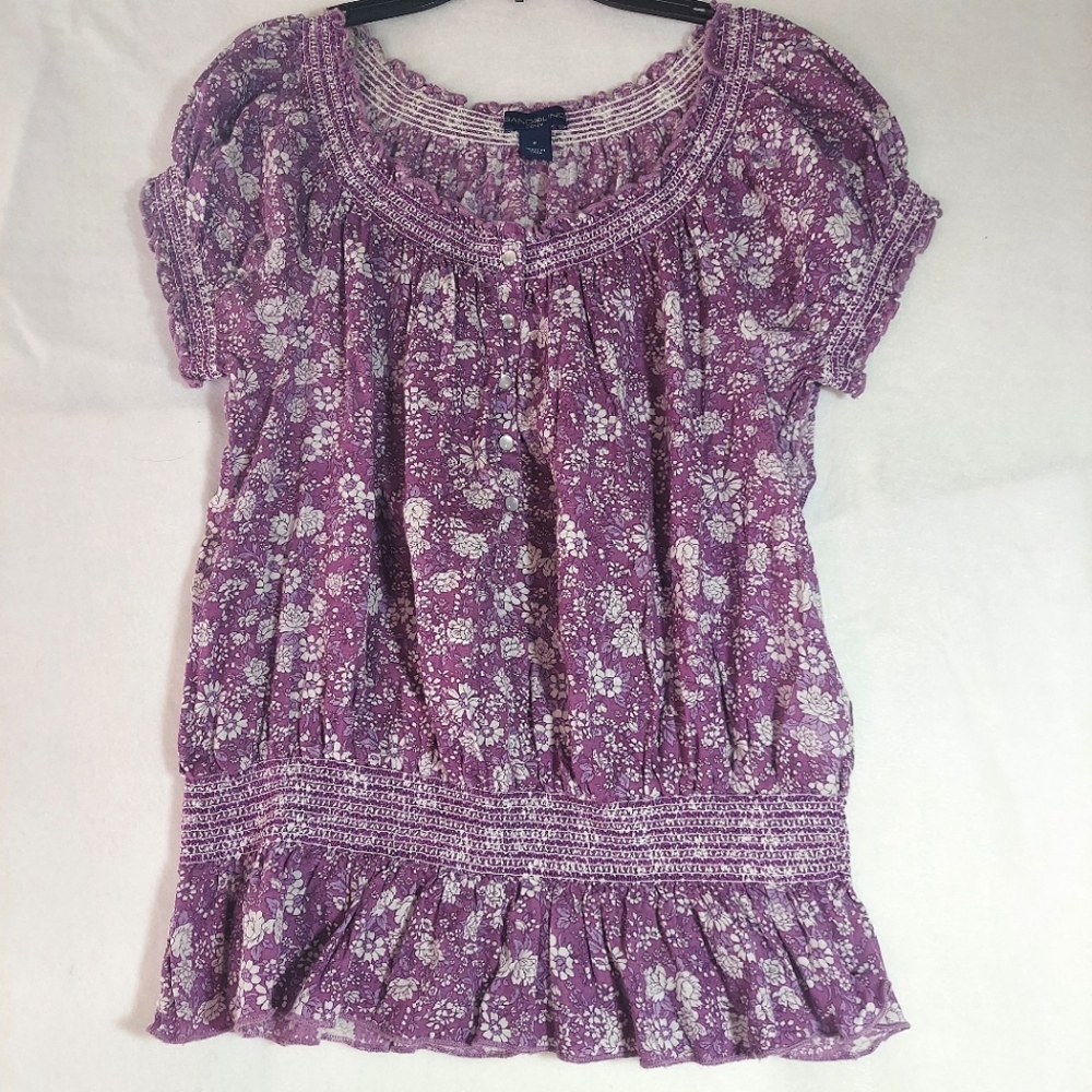 Bandolino denim ladies top, size medium 100% cotton